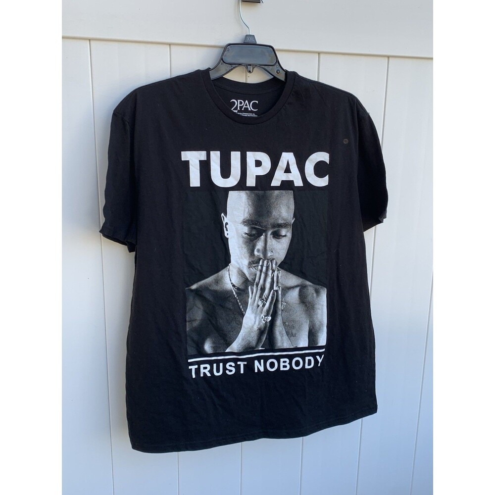 2Pac Tupac Trust Nobody Graphic T Shirt Black Men’s XL Short Sleeve